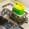 Carbon Steel Kitchen Sink Organizer With SelfDraining Water Tray 1