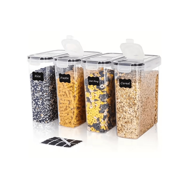 Large Airtight Food Storage Container Set For Pantry Kitchen Organization 0
