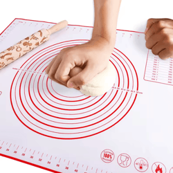 reusable silicone non-stick baking mat for dough rolling & oven baking