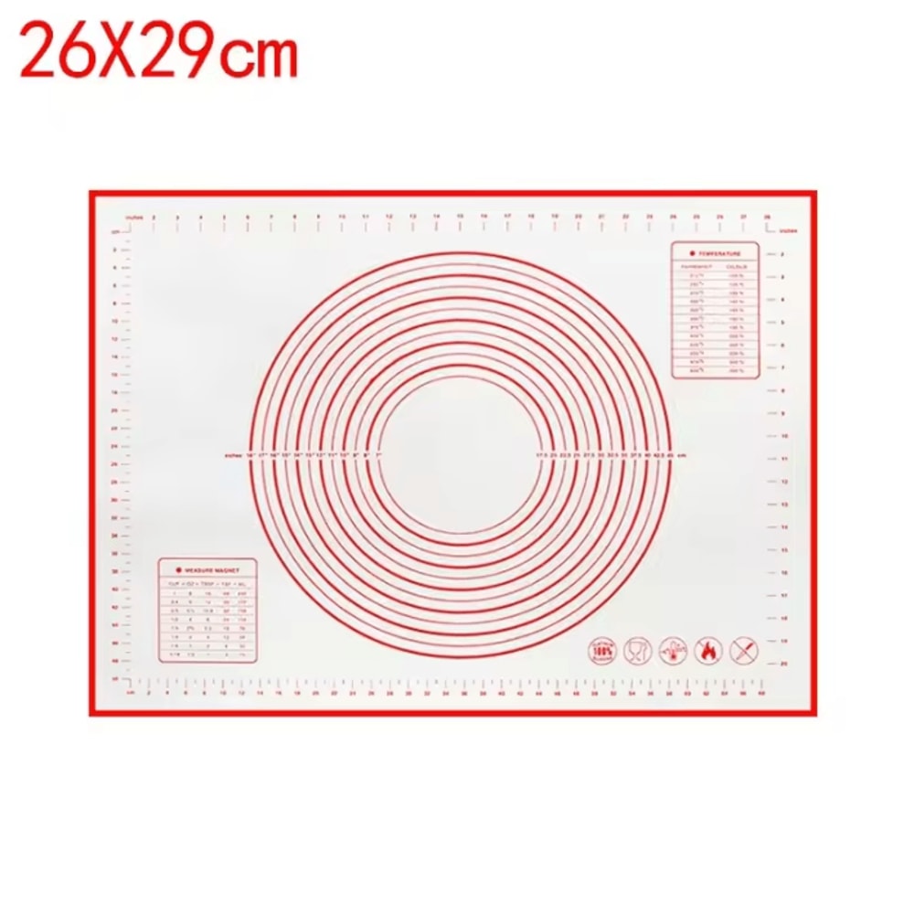 Reusable Silicone NonStick Baking Mat For Dough Rolling Oven Baking 3