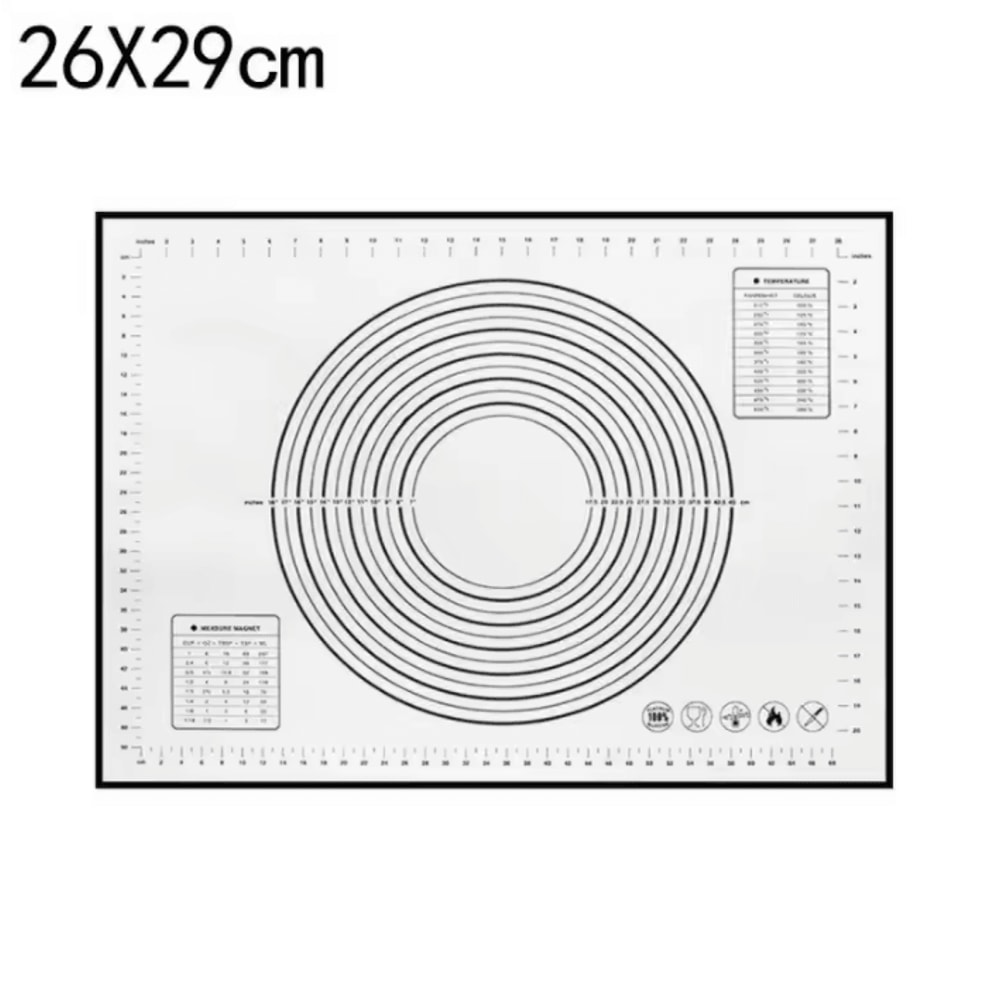 Reusable Silicone NonStick Baking Mat For Dough Rolling Oven Baking 4