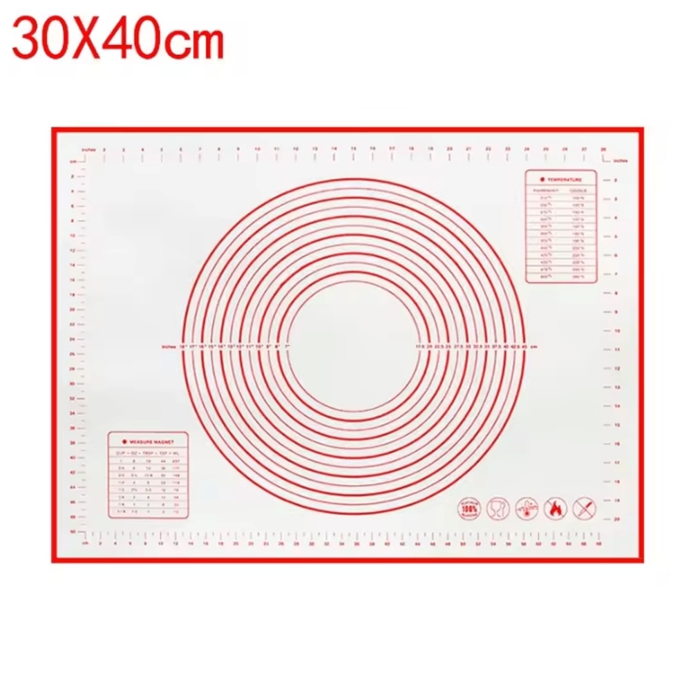 Reusable Silicone NonStick Baking Mat For Dough Rolling Oven Baking 5