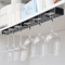 Under Cabinet Wine Glass Hanging Rack For Kitchen Bar Storage 1