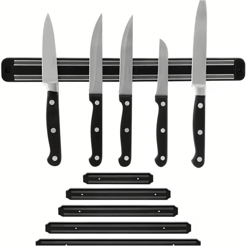 Magnetic Wall Mounted Knife Holder Rack For Kitchen Tool Organization 0