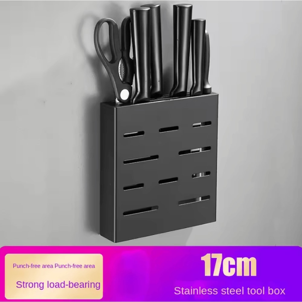 Wall Mounted Chopsticks Utensil Holder Rack For Kitchen Organization 2