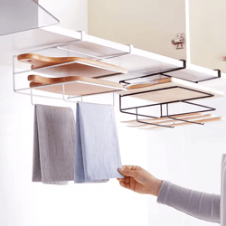wall-mounted cutting board & kitchen rack organizer