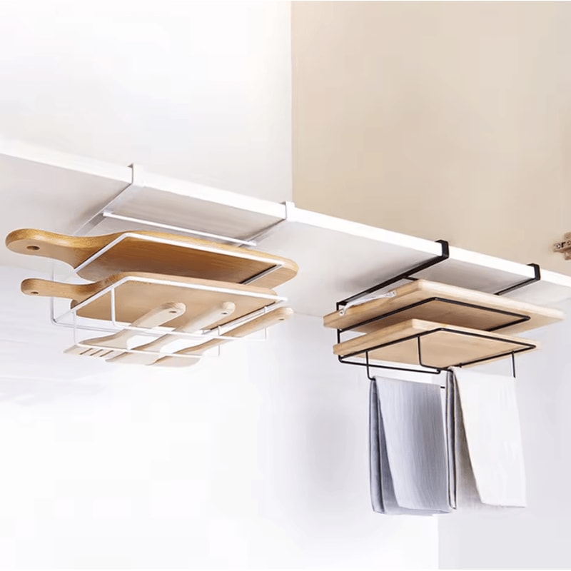 WallMounted Cutting Board Kitchen Rack Organizer 2