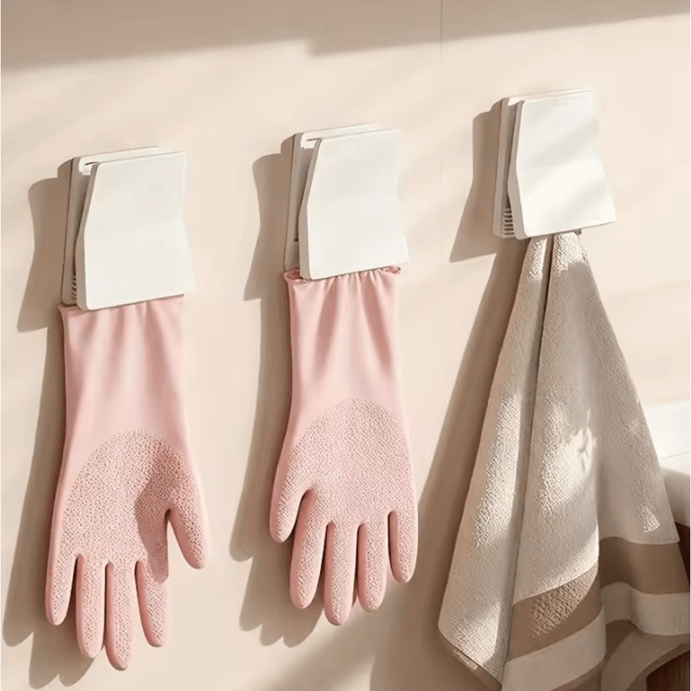 4Piece Kitchen Glove Holder Dishcloth Storage Clips 0