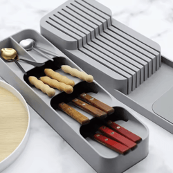 expandable kitchen cutlery & spice storage organizer box