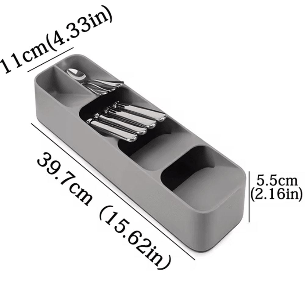 Expandable Kitchen Cutlery Spice Storage Organizer Box 3