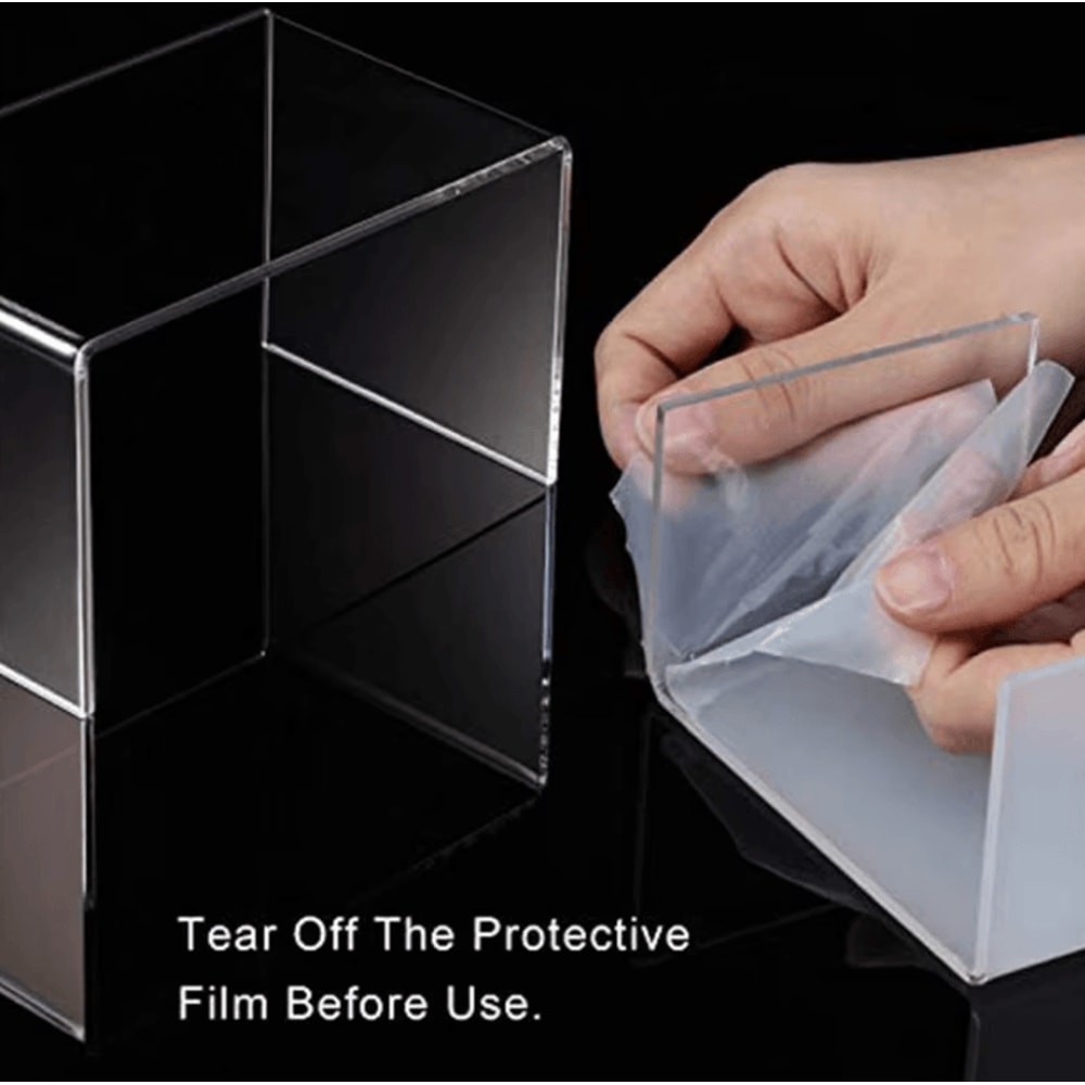 Stackable Clear Acrylic Display Risers For Makeup Perfume Organization 1