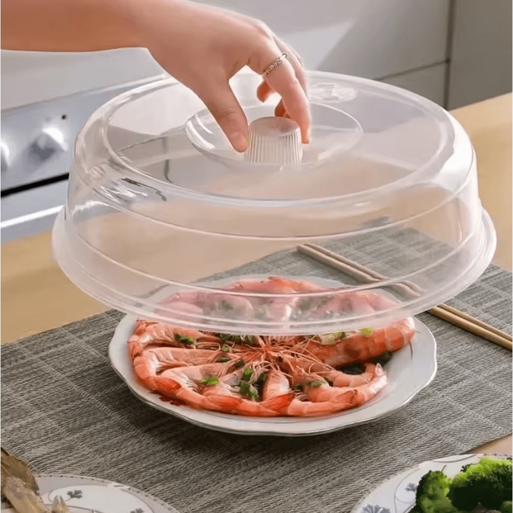 Reusable Microwave Splatter Cover With FreshKeeping Seal Lid 0