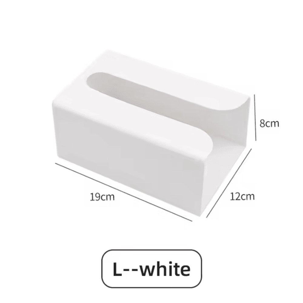 PunchFree Wall Mounted Tissue Box Holder With Waterproof Storage 4