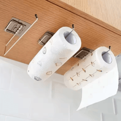 adhesive paper towel holder for kitchen & bathroom storage