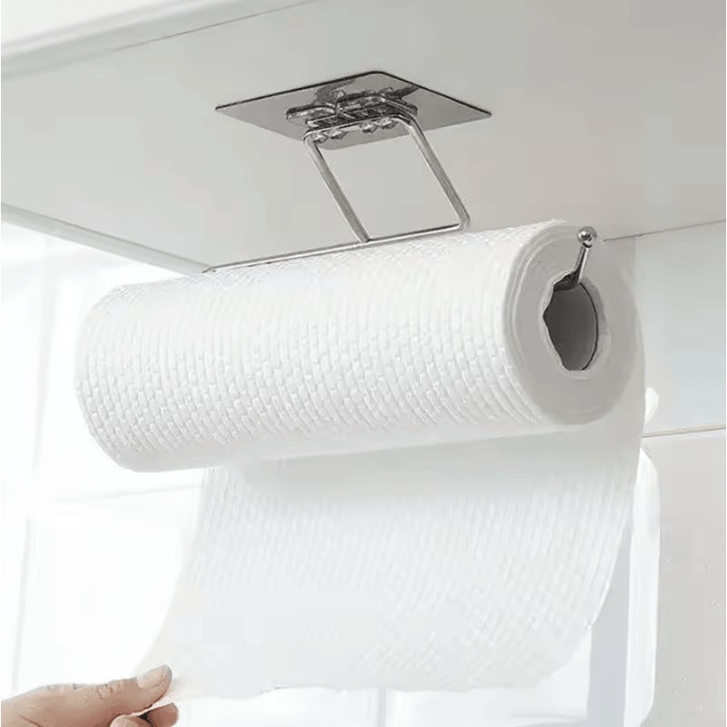 Adhesive Paper Towel Holder For Kitchen Bathroom Storage 2