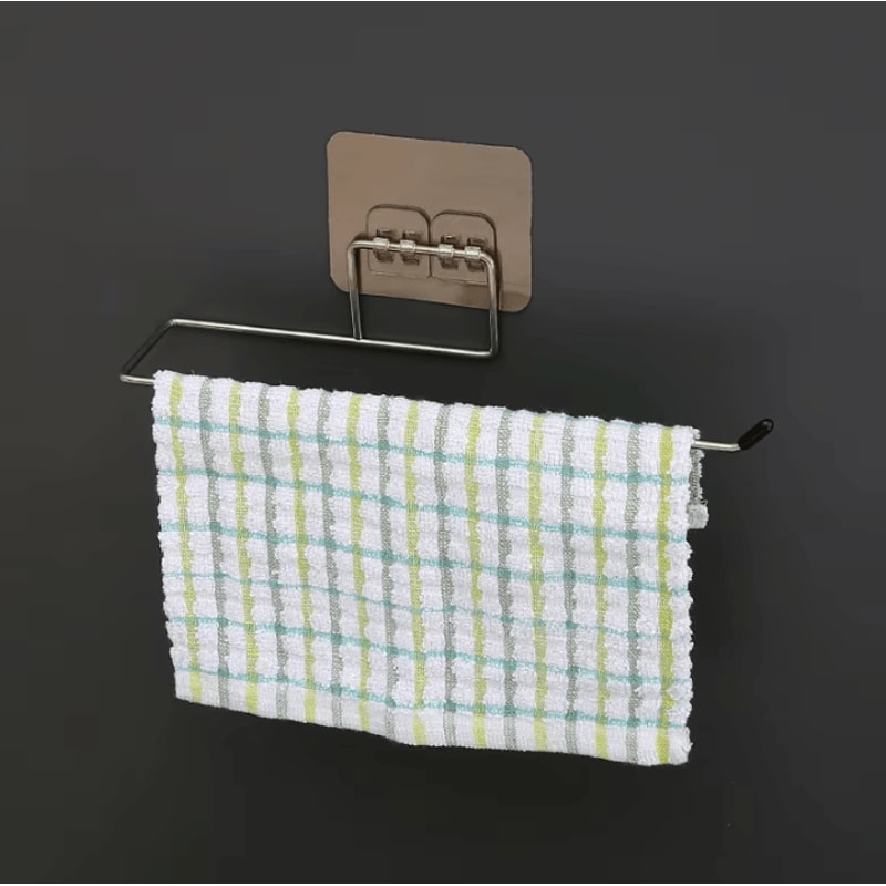 Adhesive Paper Towel Holder For Kitchen Bathroom Storage 3