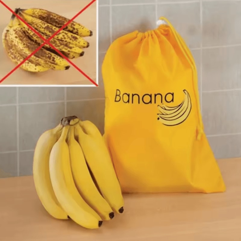 Insulated Fresh Produce Storage Bag For Bananas Lettuce Vegetables 0