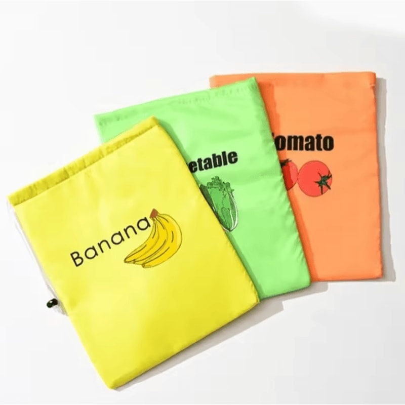 Insulated Fresh Produce Storage Bag For Bananas Lettuce Vegetables 5