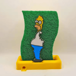 funny homer sponge holder kitchen sink drain rack organizer