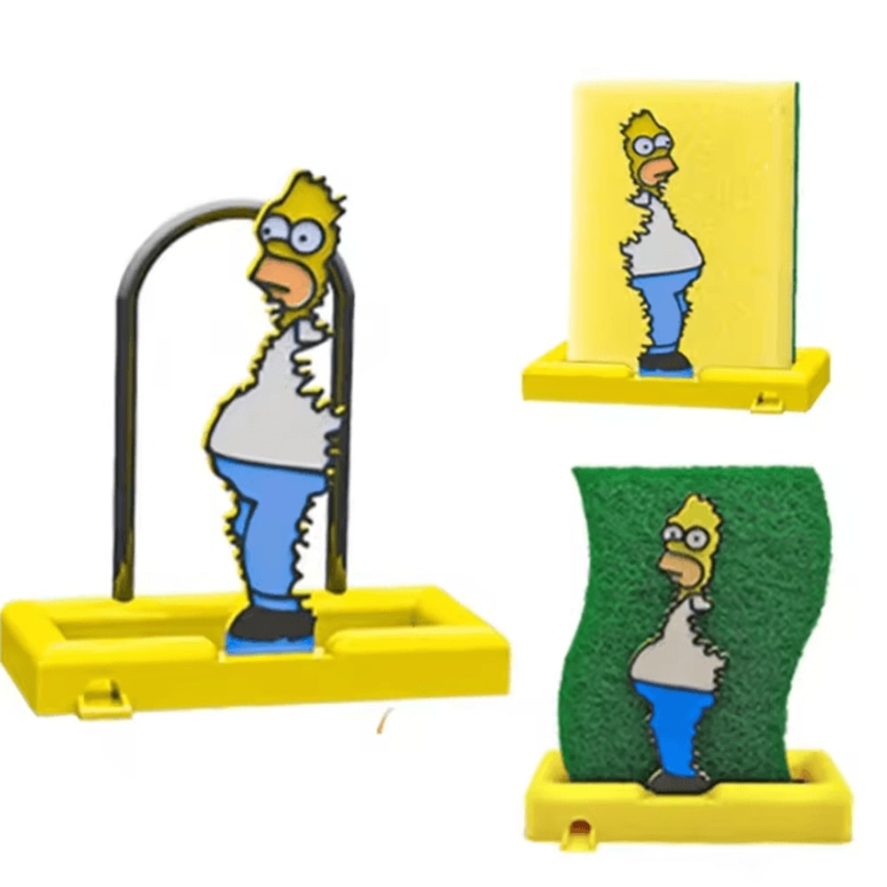 Funny Homer Sponge Holder Kitchen Sink Drain Rack Organizer 3