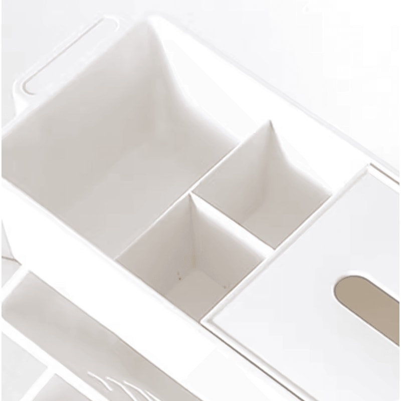 5Layer Rolling Bookshelf Organizer With Rotatable Storage Trolley 2