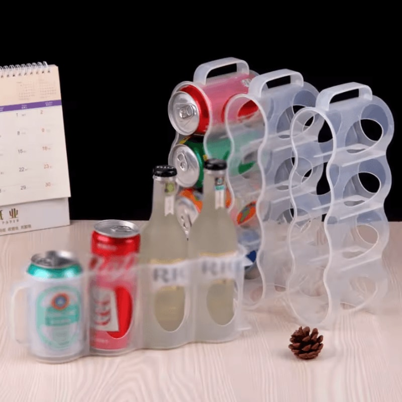 Portable Soda Can Organizer Rack For Refrigerator Storage 1