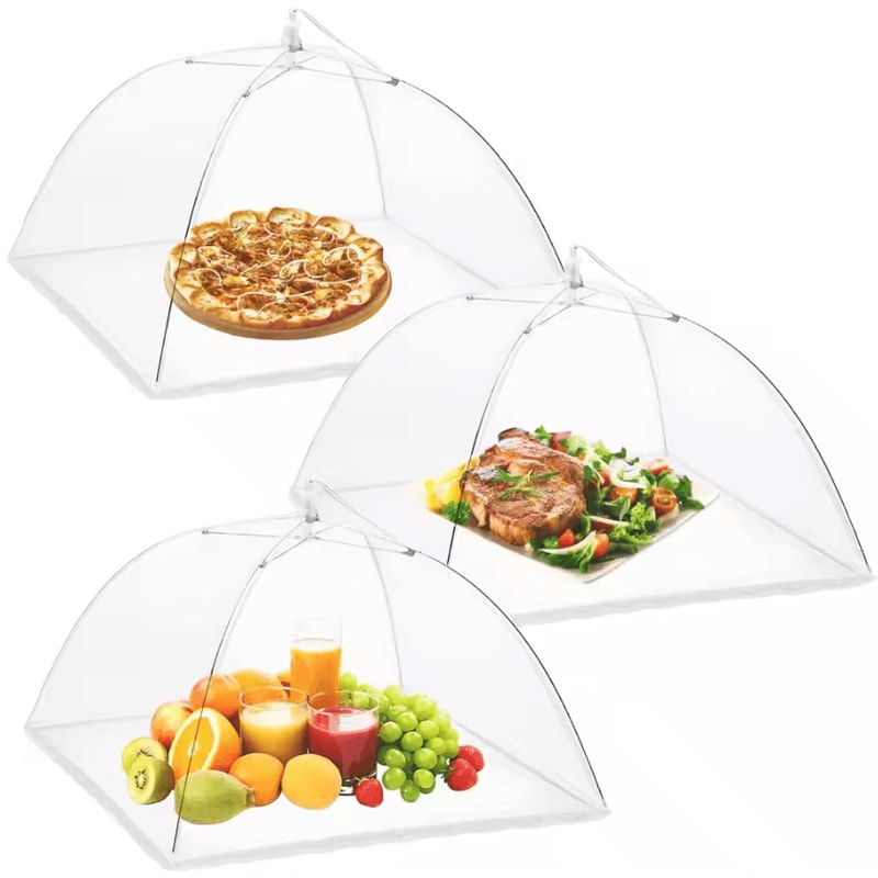 Collapsible Mesh Food Covers For Outdoor Picnic Kitchen Protection 3
