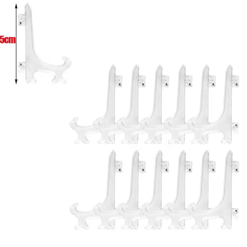 Clear Acrylic Display Easel Stand For Plates Photos Home Decor 1