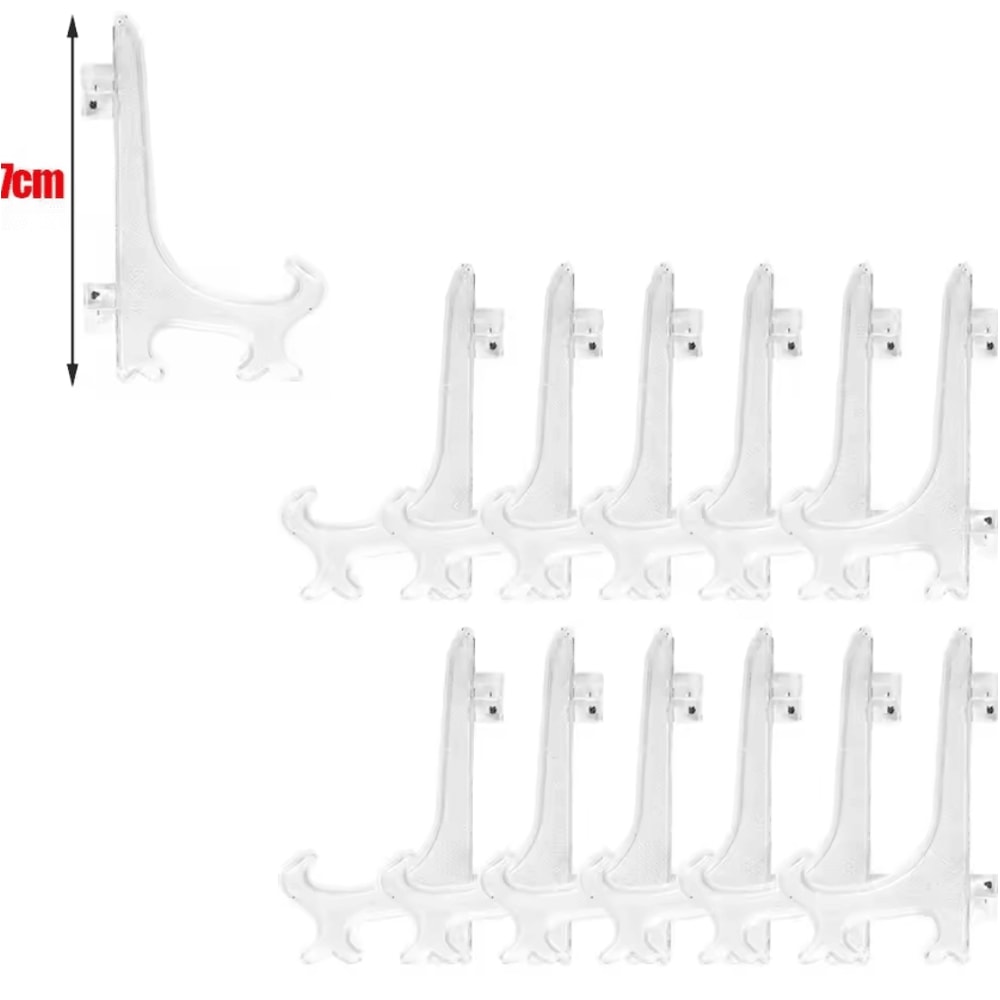 Clear Acrylic Display Easel Stand For Plates Photos Home Decor 5