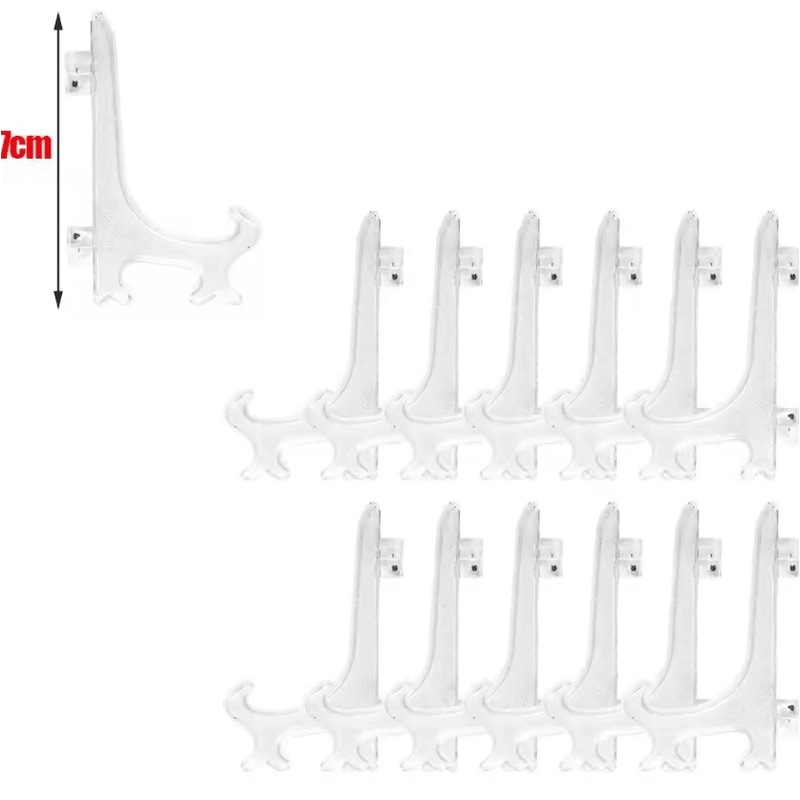 Clear Acrylic Display Easel Stand For Plates Photos Home Decor 5