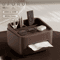 MultiFunctional Desktop Tissue Box Organizer With Storage Compartments 0