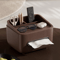 MultiFunctional Desktop Tissue Box Organizer With Storage Compartments 3