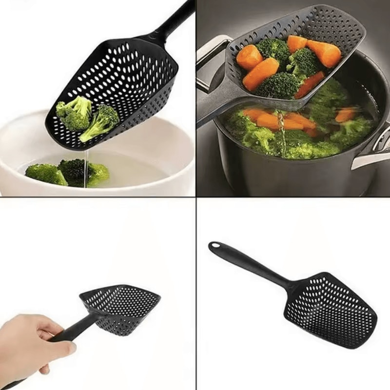 MultiFunctional Nylon Scoop Colander For Draining Cooking 1