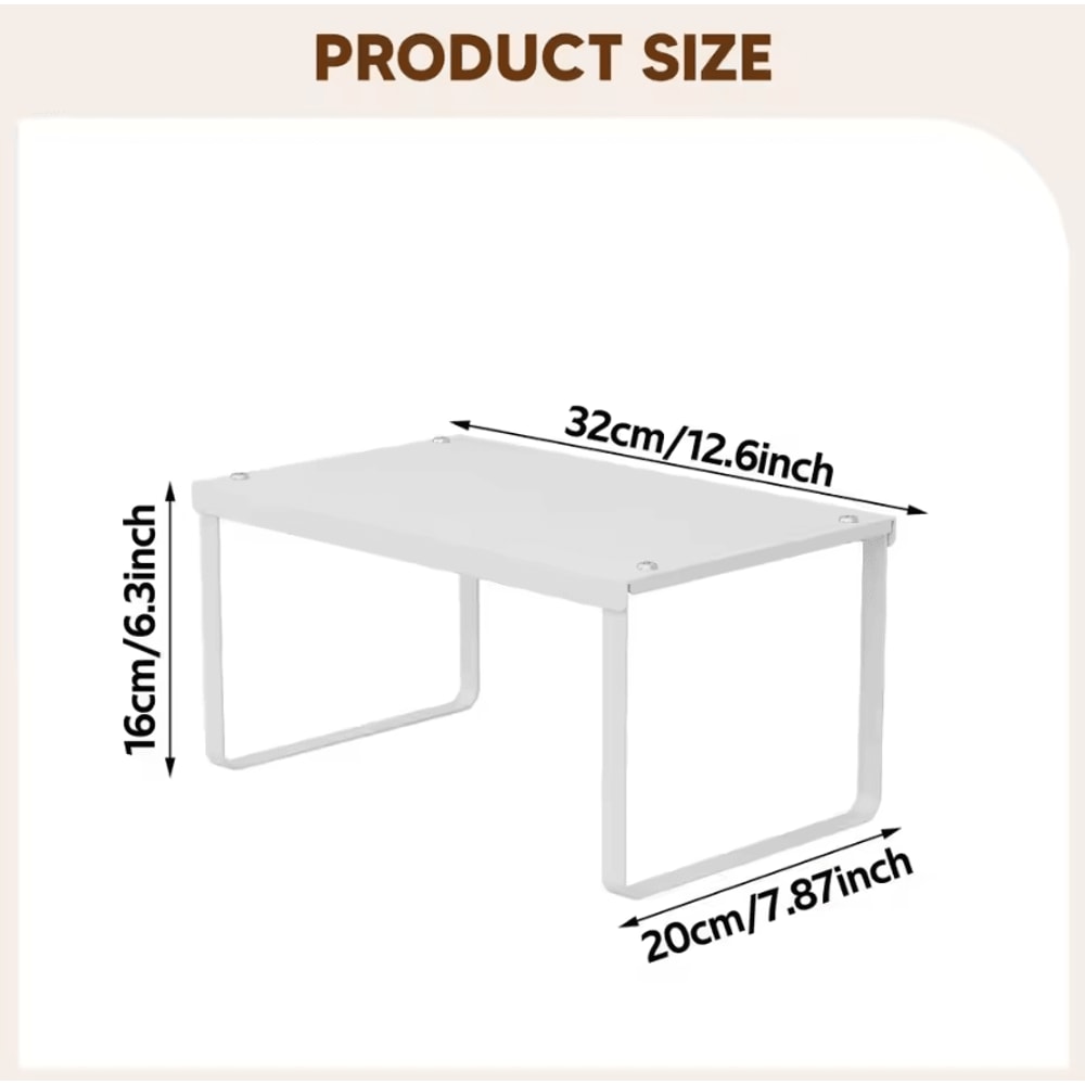 MultiPurpose Counter Storage Shelf Rack For Kitchen Cabinet Organization 5