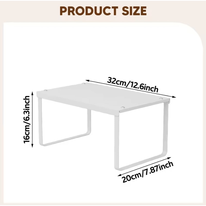 MultiPurpose Counter Storage Shelf Rack For Kitchen Cabinet Organization 5