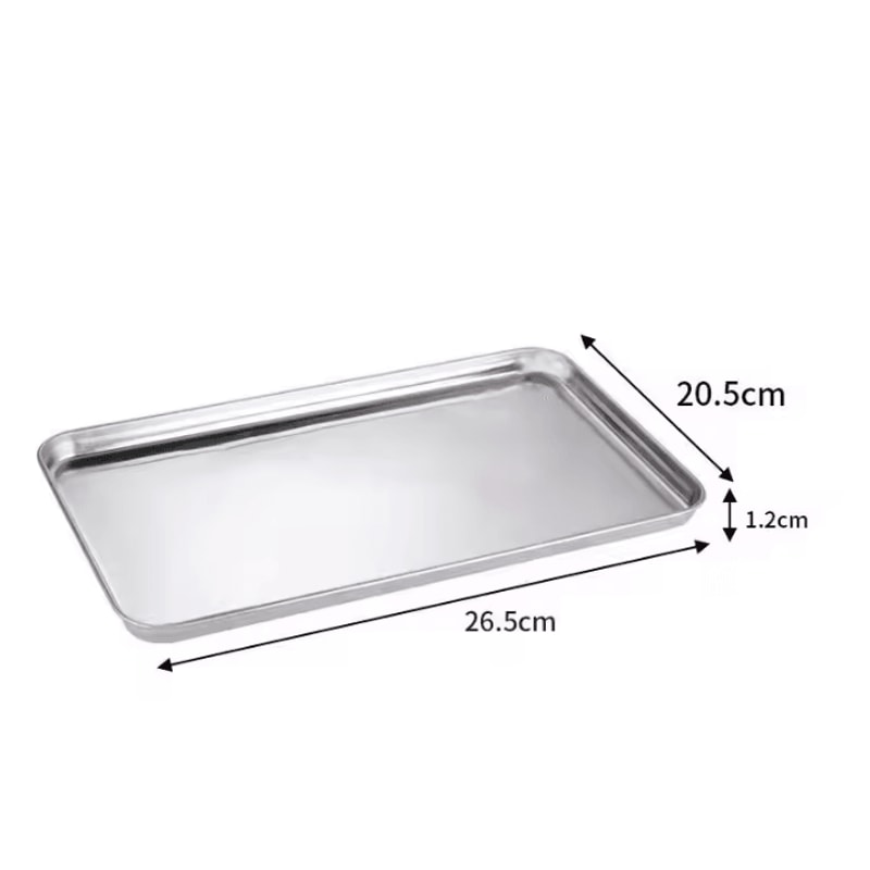 Rectangle Stainless Steel Serving Tray For Buffet Food Presentation 4