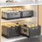 Foldable PullOut Storage Rack Organizer For Kitchen Snack Storage 0