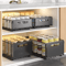 Foldable PullOut Storage Rack Organizer For Kitchen Snack Storage 0