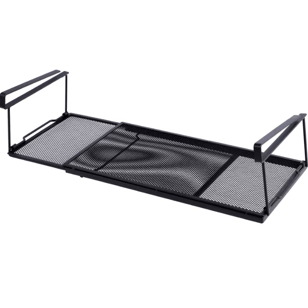 Extendable Under Cabinet Storage Basket For Kitchen Desk Organization 1