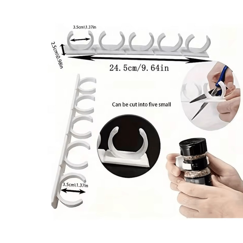 Wall Mounted Spice Bottle Holder Rack For Kitchen Organization 1
