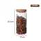 Wood Lid Glass Airtight Storage Jars For Kitchen Food Organization 1