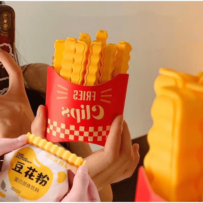 12PCS French Fry Bag Clips For Snack Kitchen Food Storage 0