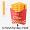 12PCS French Fry Bag Clips For Snack Kitchen Food Storage 4