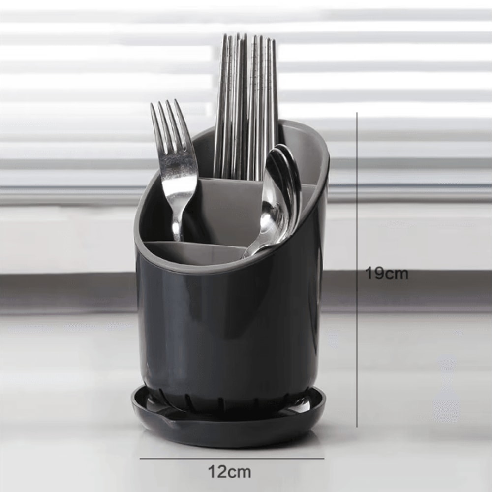 Kitchen Chopstick Holder Drain Rack With Tableware Storage Box 2
