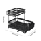 3Tier Over Sink Dish Drying Rack With Protective Cover 3