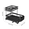 3Tier Over Sink Dish Drying Rack With Protective Cover 3