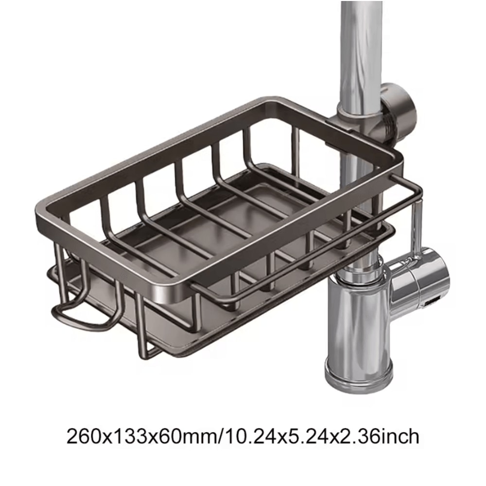 3Tier Over Sink Dish Drying Rack With Protective Cover 4