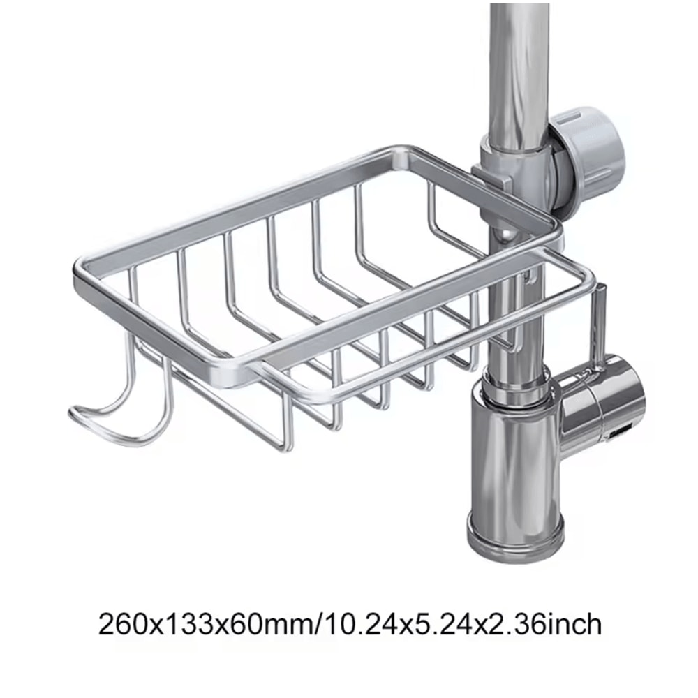 3Tier Over Sink Dish Drying Rack With Protective Cover 5