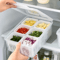 Refrigerator FreshKeeping Drain Storage Box For Ginger Garlic Vegetables 0