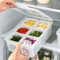 Refrigerator FreshKeeping Drain Storage Box For Ginger Garlic Vegetables 0